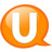 Speech balloon orange u Icon